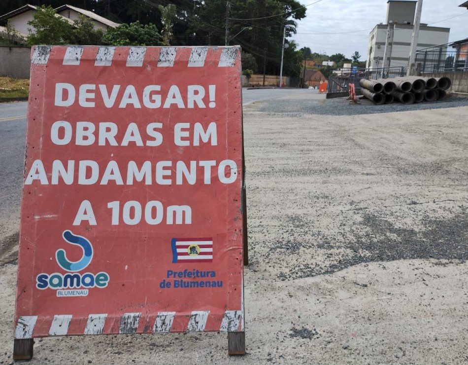 Blumenau amplia rede de distribuição de água na região Norte da cidade