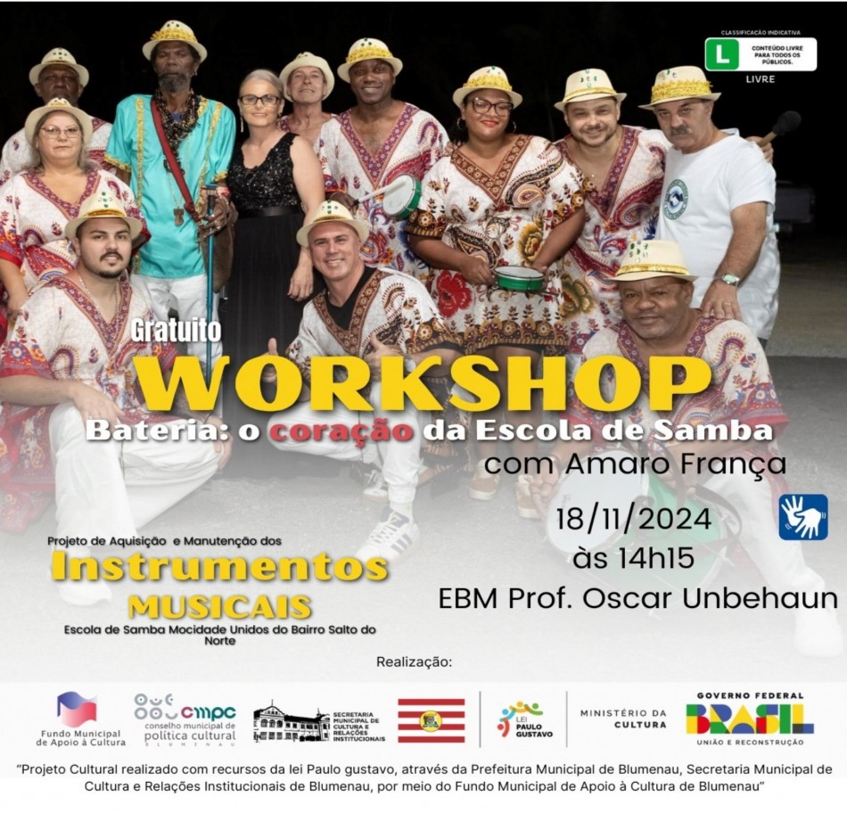 Mocidade Unidos do Bairro Salto do Norte promove 'workshop' de musicalização
