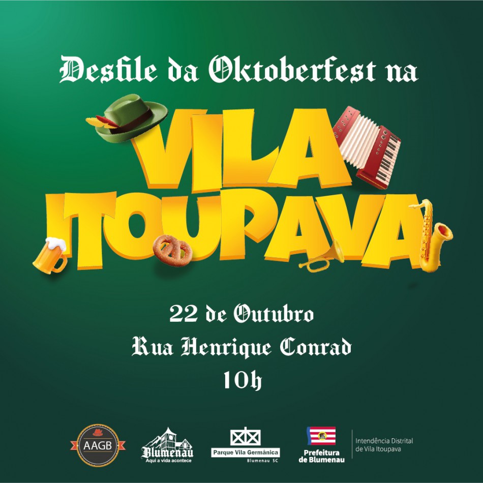 Desfile da Oktoberfest na Vila Itoupava será neste domingo, dia 22