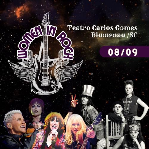 Mulheres do rock fazem show no Teatro Carlos Gomes