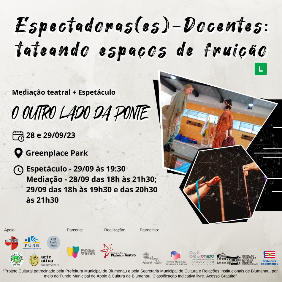 Temporada Blumenauense de Teatro envolve professores