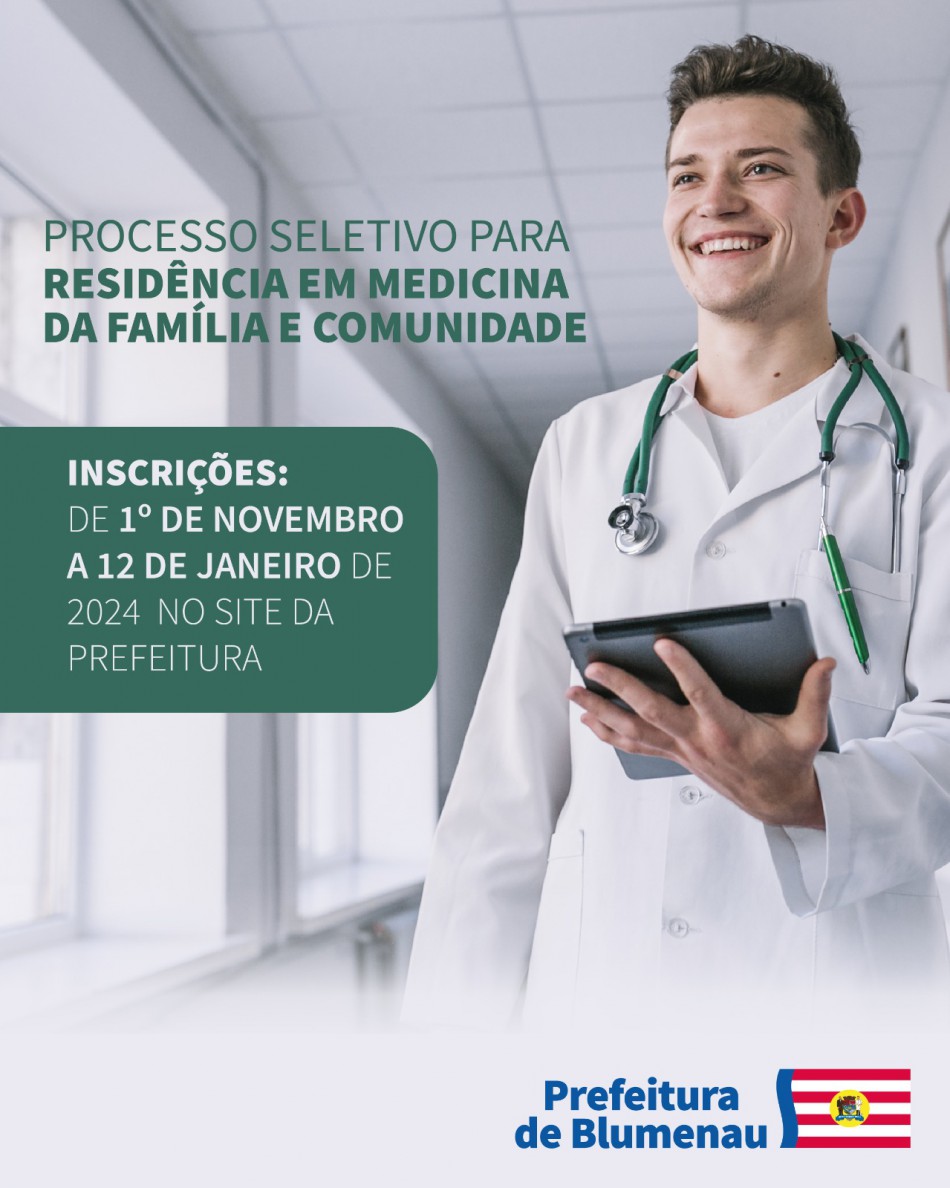 Secretaria de Saúde abre processo seletivo de residência em medicina de família e comunidade