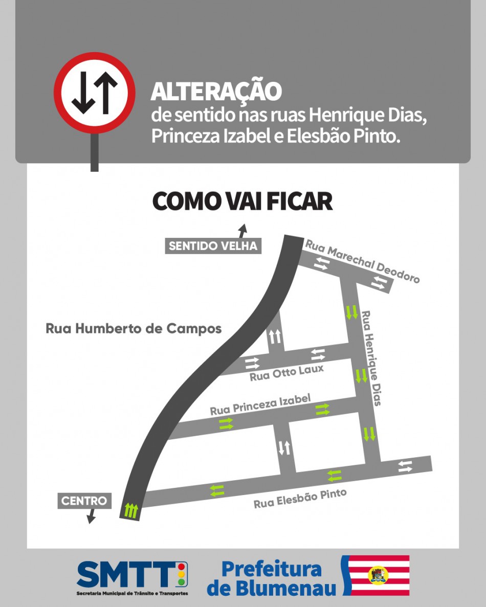 Prefeitura modifica sentido de ruas na Região da Velha 