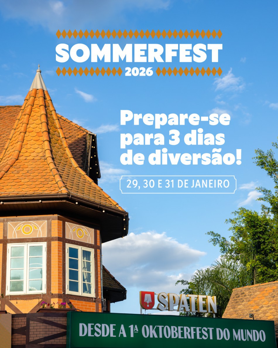 Sommerfest e Sommer Festival movimentam Blumenau a partir desta quinta-feira, dia 29