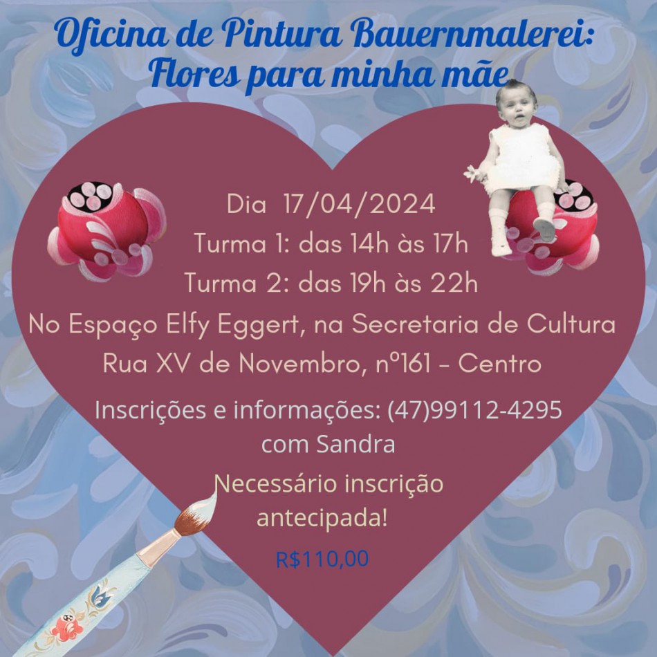 Artista Sandra Bugmann abre turmas de "Bauernmalerei'