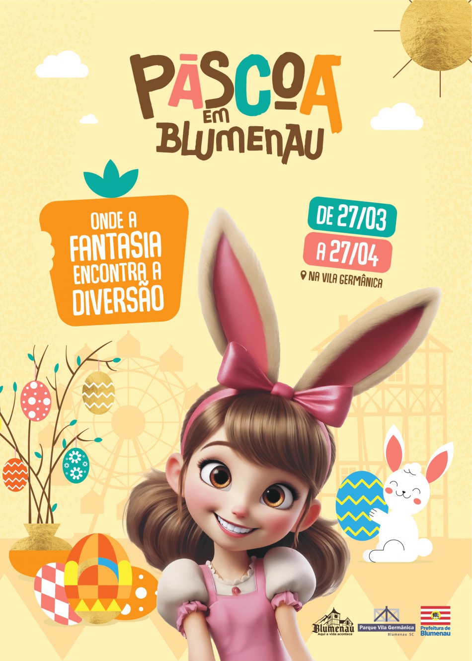 Último dia para sugerir nomes para a mascote oficial da Páscoa em Blumenau