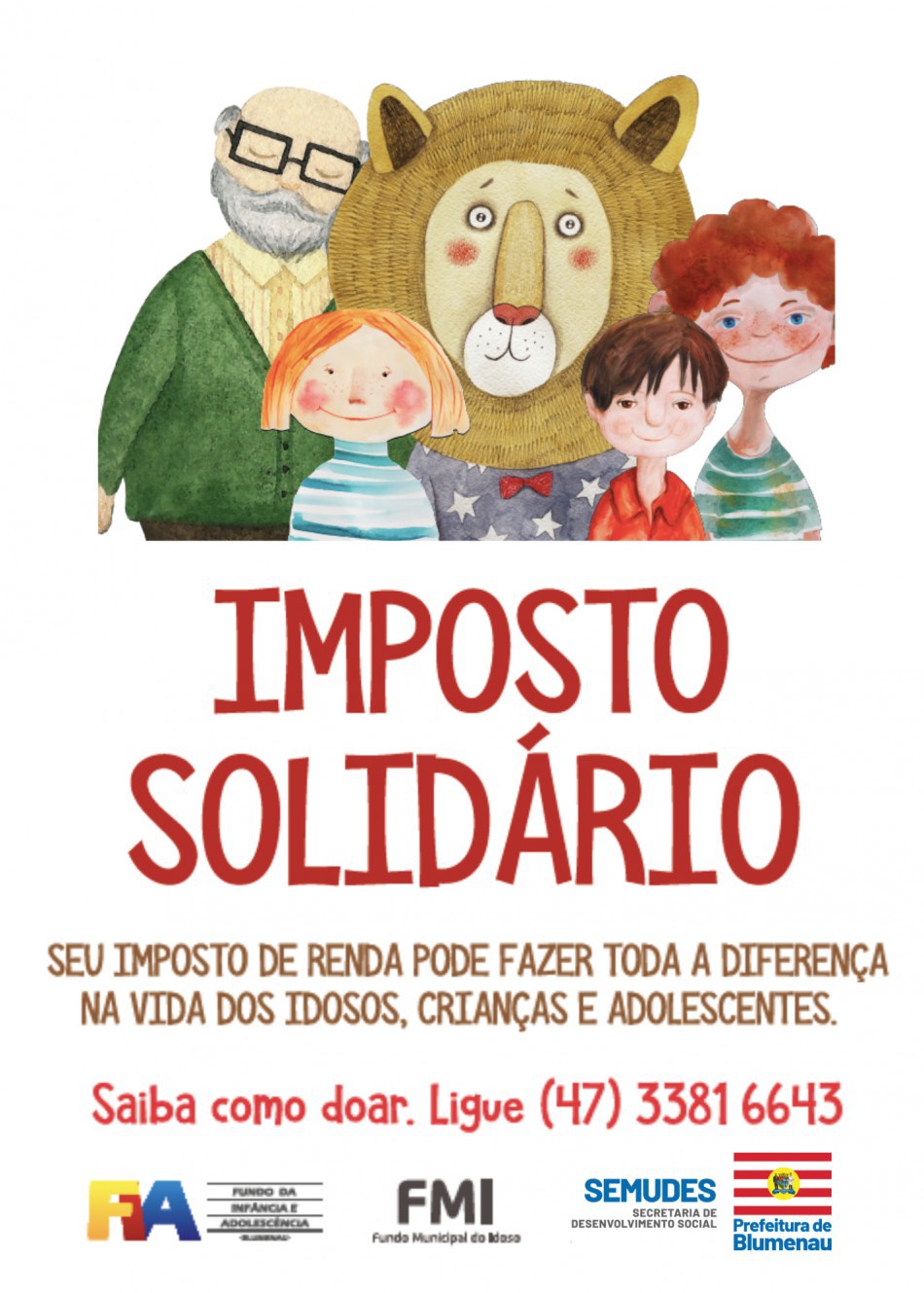 Seu imposto pode transformar o futuro: contribuintes podem destinar parte do IR para projetos sociais em Blumenau