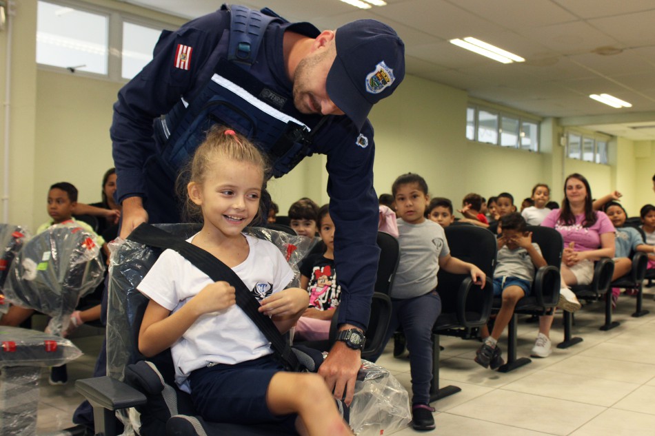 EEB Carlos Techentin recebe campanha de Volta Às Aulas da Escola Pública de Trânsito