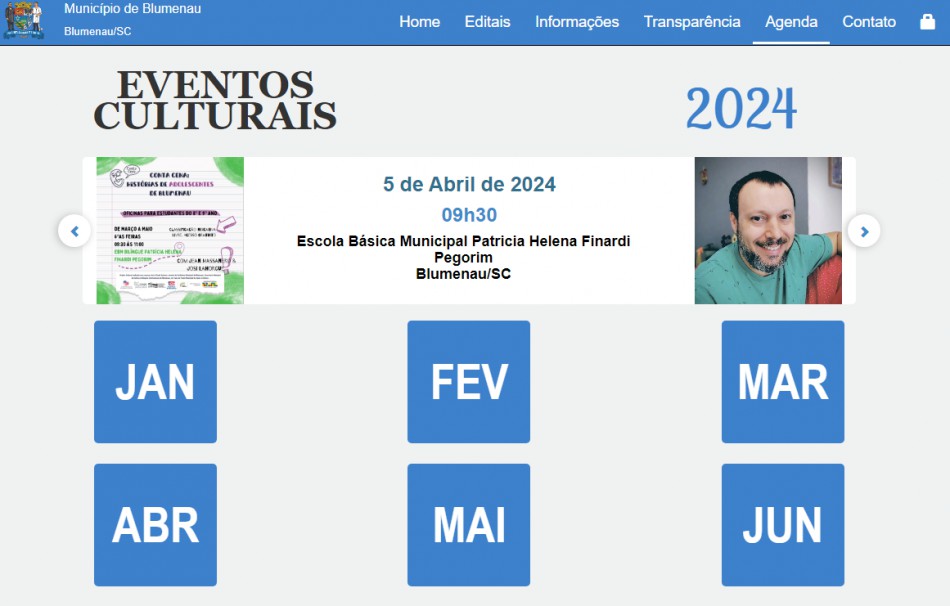 Plataforma digital divulga eventos do Fundo Municipal de Apoio à Cultura
