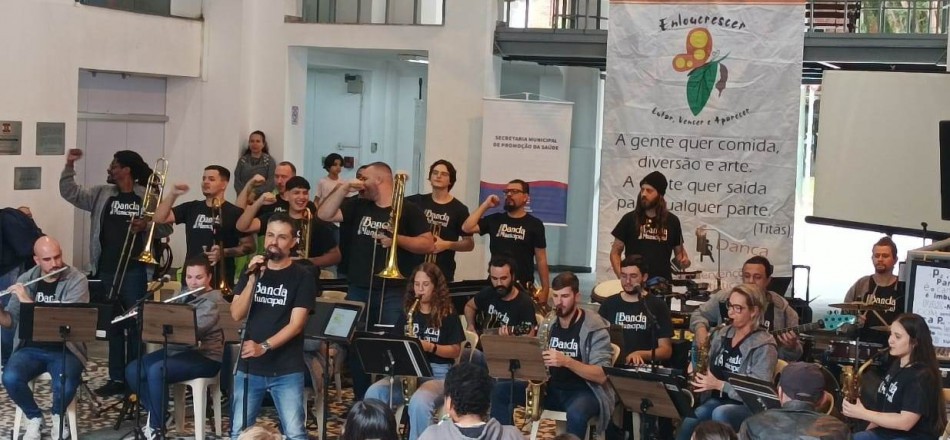 Banda Municipal anima Dia da Luta Antimanicomial