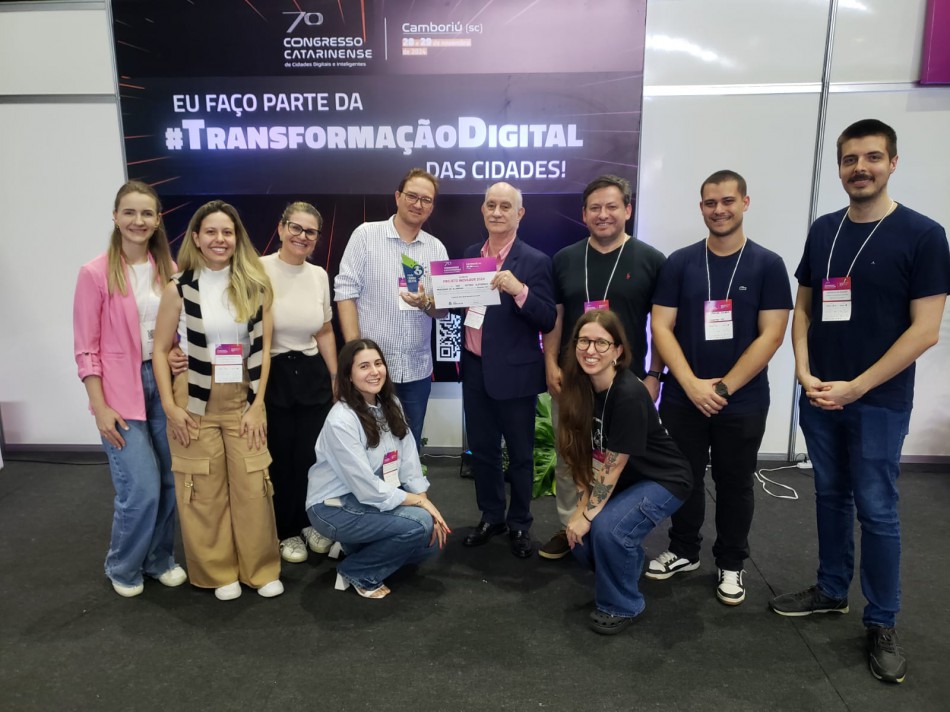 Prefeitura de Blumenau é premiada durante o 7º Congresso Catarinense de Cidades Digitais e Inteligentes
